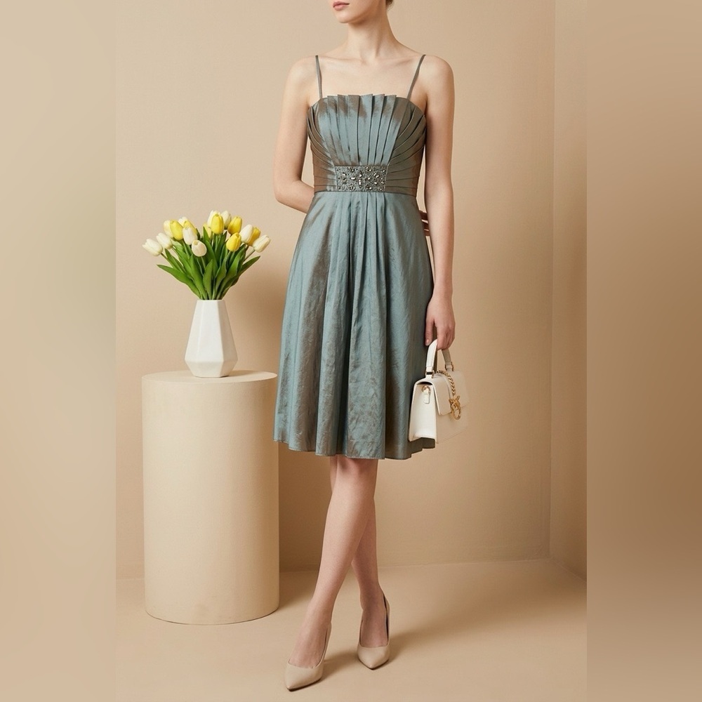 CACHET Y2K Seashell Empire Dress Womens 8 Fairy Whimsygoth Homecoming Wedding